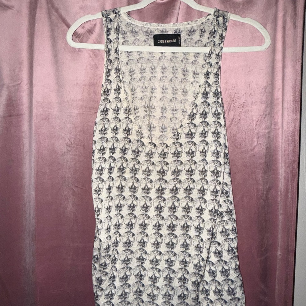 Zadig & Voltaire skull print tank